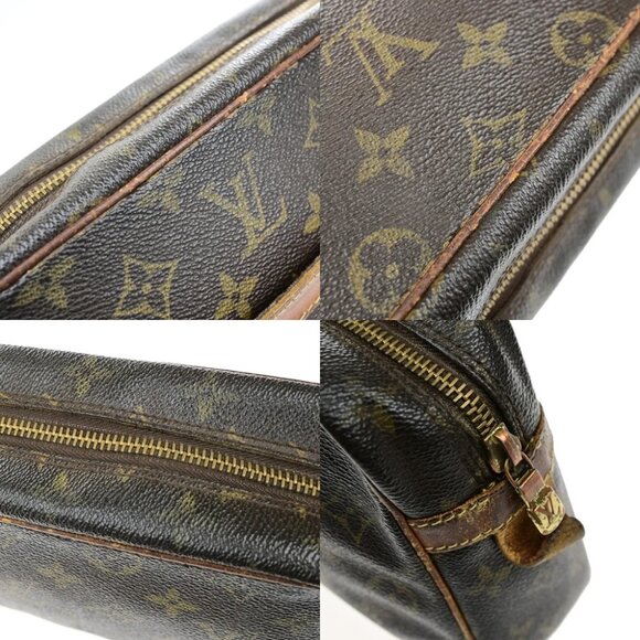 LOUIS VUITTON Compiegne 28 Clutch Hand Bag Monogram Leather Brown M51845 02YH074 - Picture 16 of 16